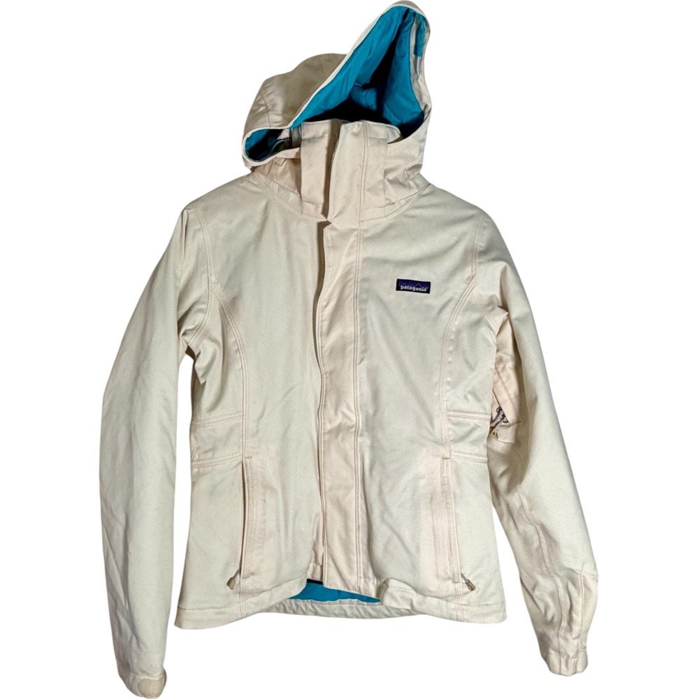 Patagonia Women's Snowbelle Ski Snowboard Insulated Full Zip Jacket White Small